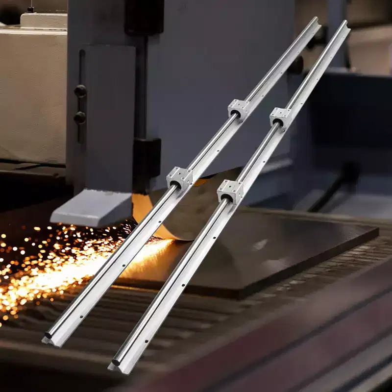 VEVOR Linear Motion Set, SBR20 1500mm, Comes with Two 59 in/1500 mm SBR20 Rails & Four SBR20UU Blocks, Ideal for DIY CNC and Automation Tasks