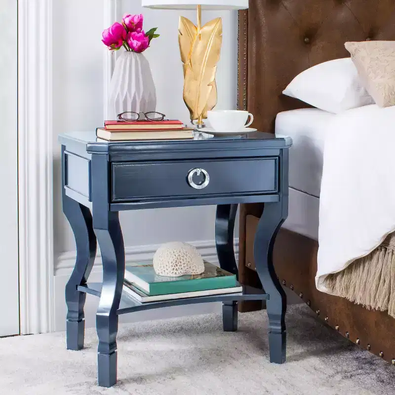 Alaia 1 Drawer Nightstand - FOX6275 - Safavieh Couture