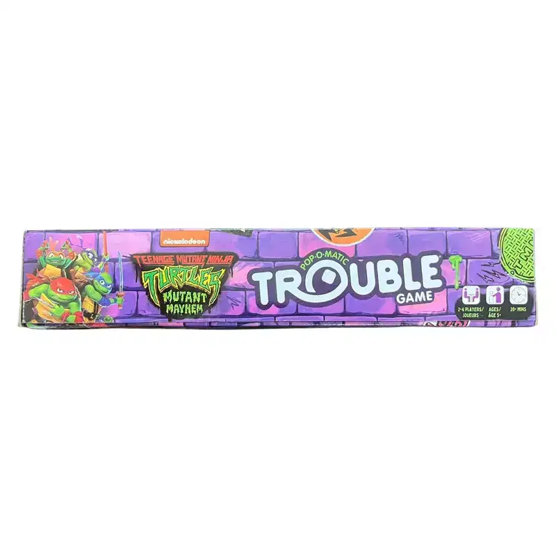 Forever Clever Teenage Mutant Ninja Turtles Mutant Mayhem Pop-O-Matic Trouble Board Game