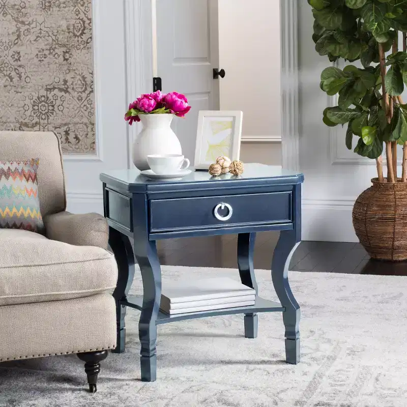 Alaia 1 Drawer Nightstand - FOX6275 - Safavieh Couture
