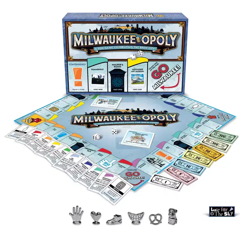 Late for the Sky: Milwaukee-Opoly Monopoly Board Game