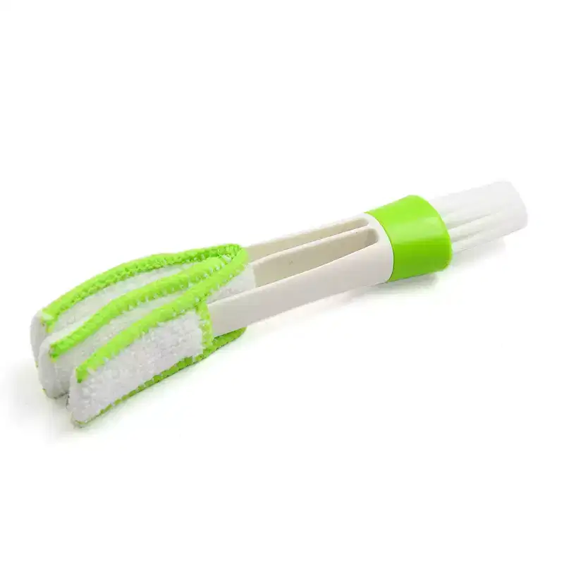Unique Bargains Universal Portable Double Head Auto Car Air Vent Outlet Cleaning Brush Duster