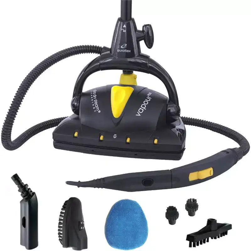 Euroflex Vapour Plus 18-Piece Steam Mop with Precision Floor Care Kit Manufacturer Refurbished