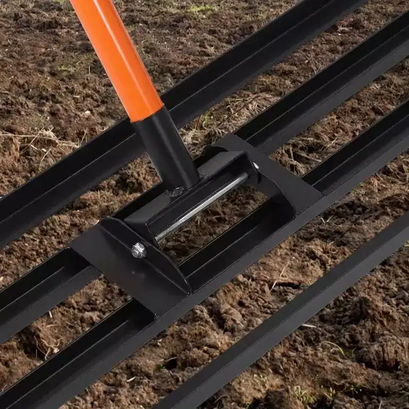 Lawn Leveling Rake, Level Lawn Tool, Heavy Duty Lawn Leveler Tool with 6 FT Extended Handle, Yard Leveling Rake