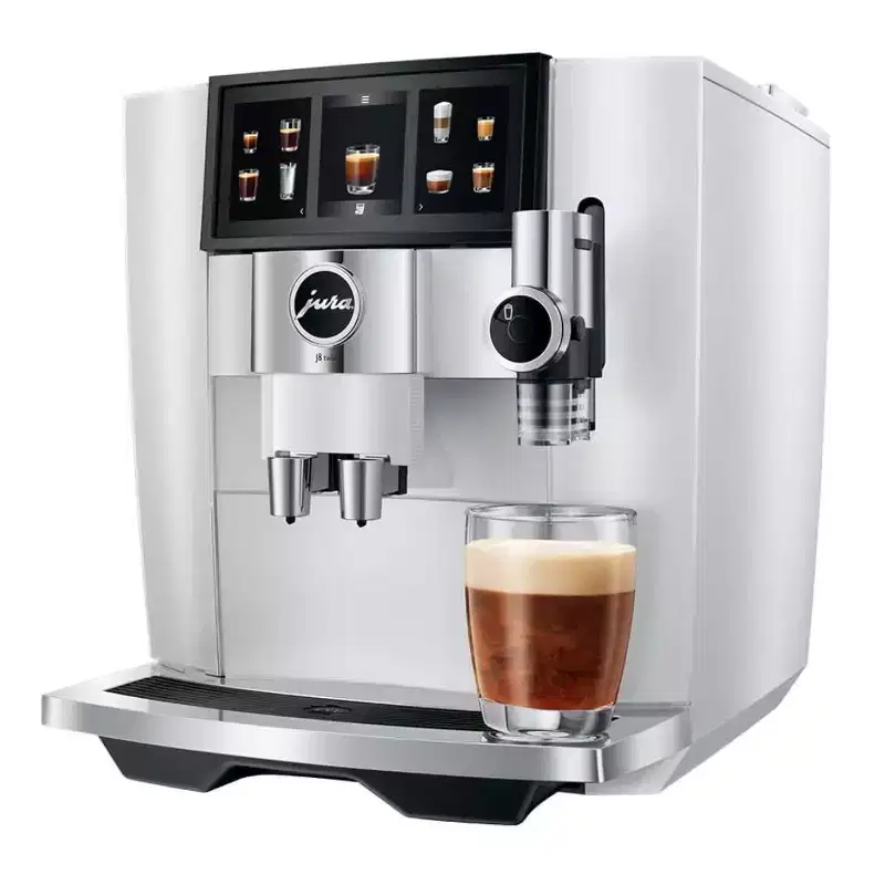 Jura J8 twin Diamond White Automatic Coffee Machine with Sweet Foam Function