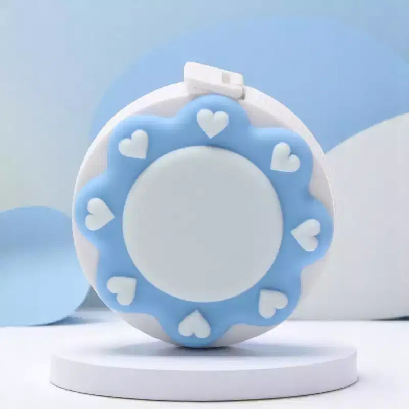 Unique Bargains Pcs Measure Tape Plastic Push-Button Tape Measure Navy & Sun Design +/-5% Accuracy Plastic 1.97x1.97x0.71 1 Pcs