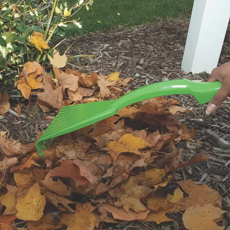 2-Piece Poly Leaf Rake Garden Tool Set - AMES