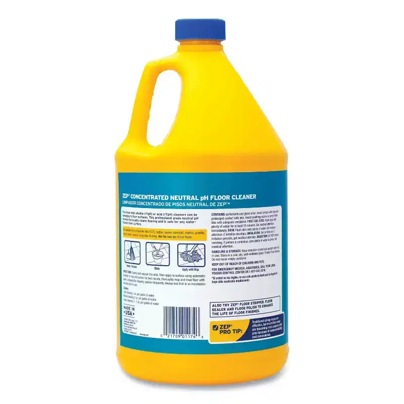 Zep Neutral pH Floor Cleaner, Concentrate - Case of 4 - 1 gal