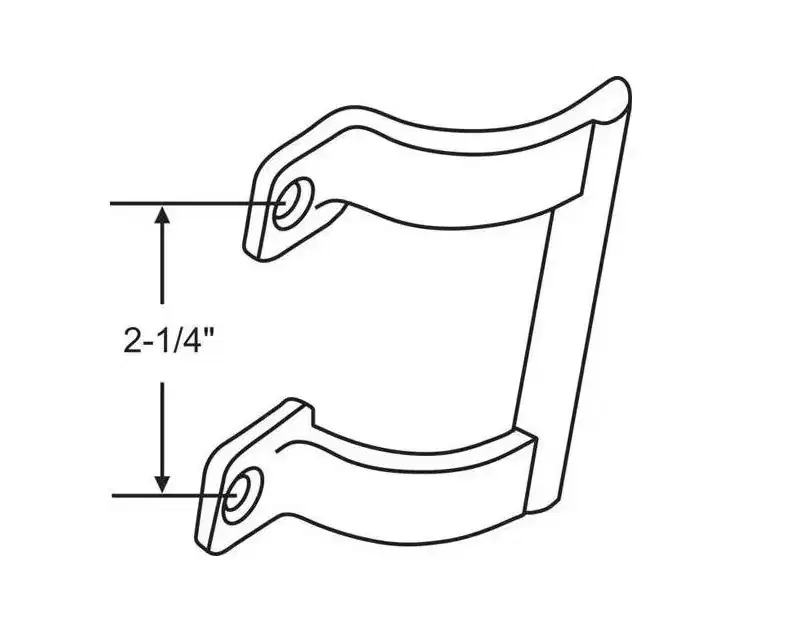 Brixwell 900-9079 Shower Handle Chrome 2-1/4 inch Mount Height Compact Design Replacement