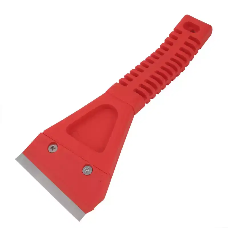 Unique Bargains Household Nonslip Handle Cleaning Painting Wall Floor Scraper Red