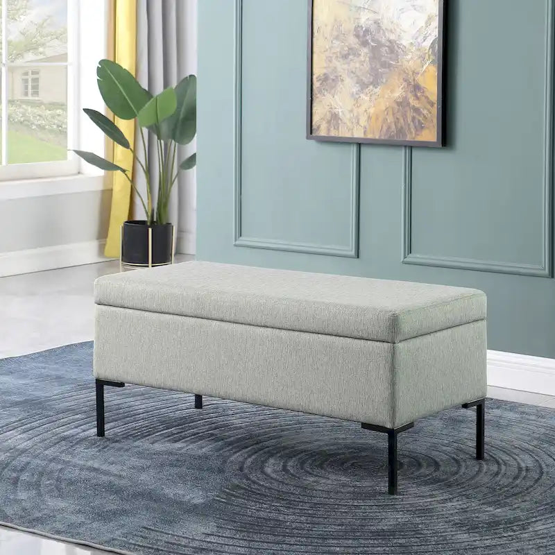 Round Upholstered Accent Ottoman | Padded Seat | Living Room Footrest & Extra Seating