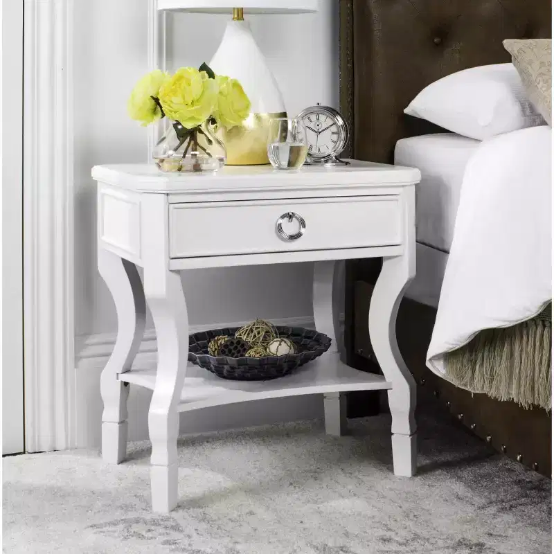 Alaia 1 Drawer Nightstand - FOX6275 - Safavieh Couture