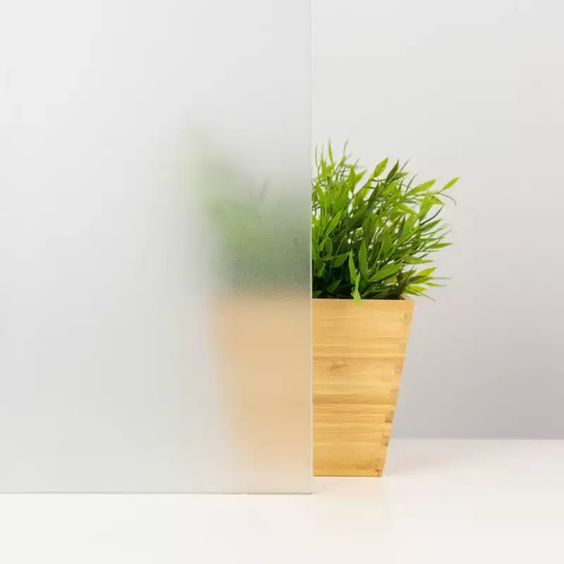 Fablon Set of 2 Sand Window Film: Clear Vinyl, UV Protection, Solid Pattern, 78.74" Length, 17.71" Width, Privacy & Frosted
