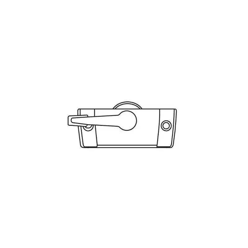 Brixwell 50-418-46 Sash Lock With Keeper appliance White Zinc Die Cast