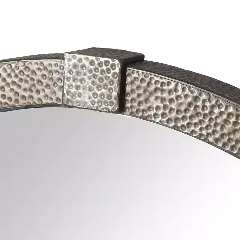Shailene Metal Round Mirror - CMI4000 - Silver - Safavieh Couture