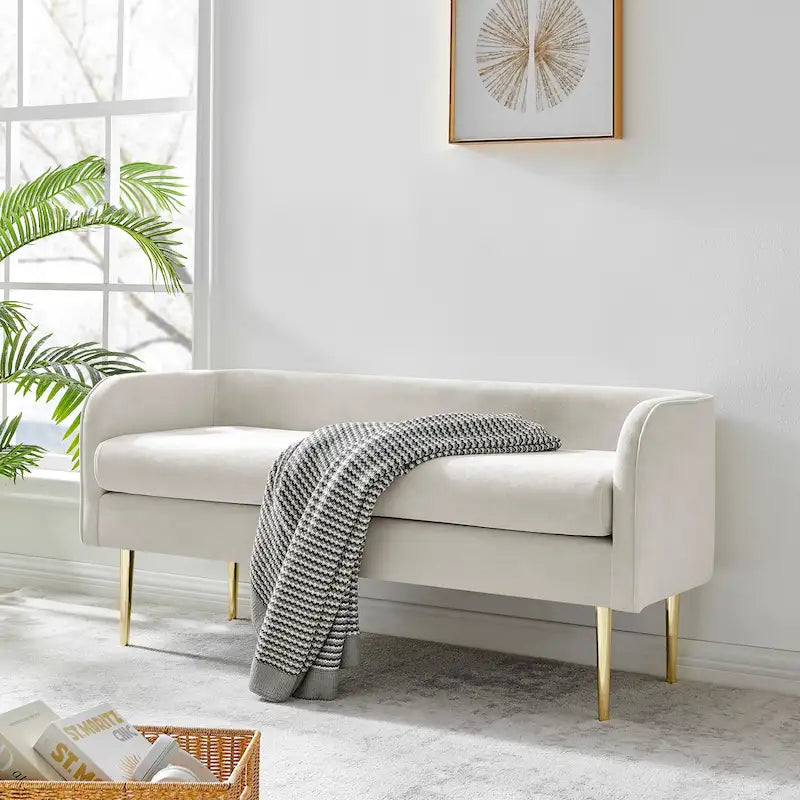 Marsha Velvet Bench