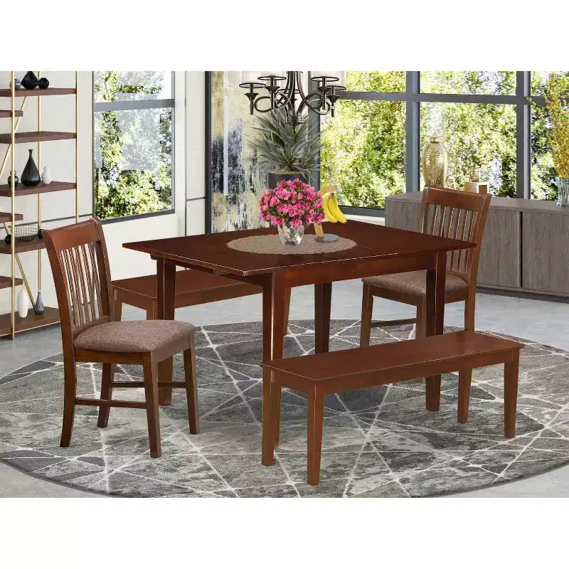 Small Dining Set - Kitchen Table with Chairs & Bench - Island Interiors Furniture