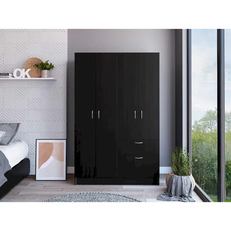 FM Furniture Habana Armoire,Two Cabinets, One Drawer - N/A