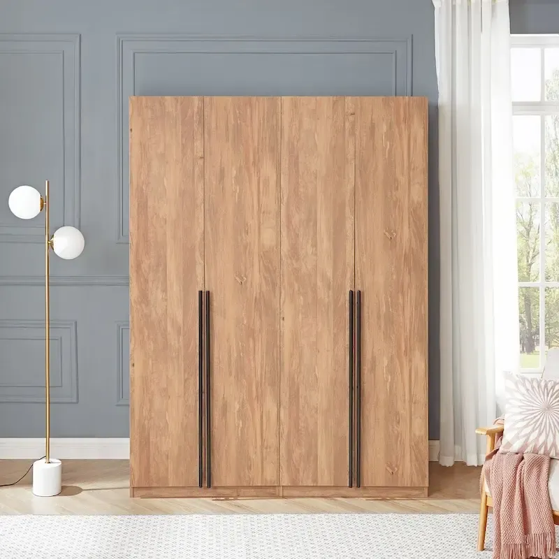 Manhattan Comfort Lee Modern 3.0 Freestanding Wardrobe Closet Armoire Set of 2