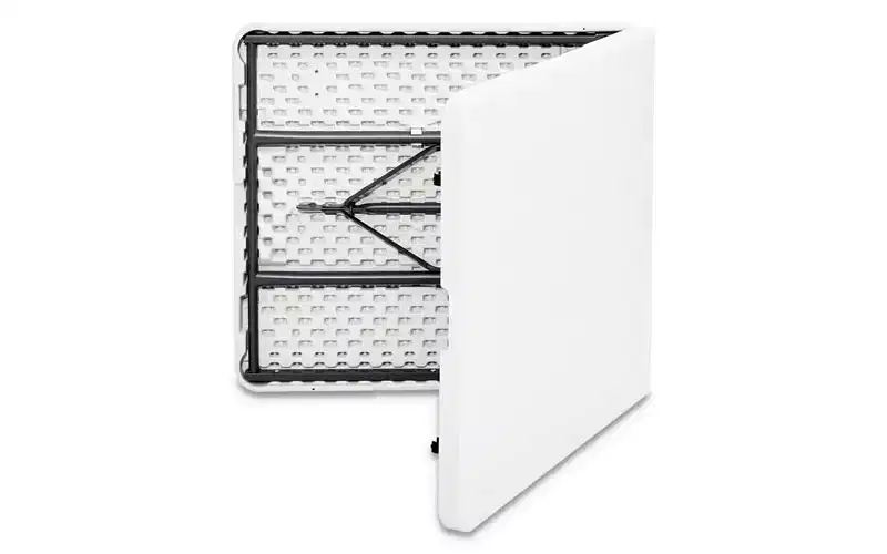 Iceberg IndestrucTable Classic Bi-Folding Table, Rectangular, 60 x 30 x 29, Platinum