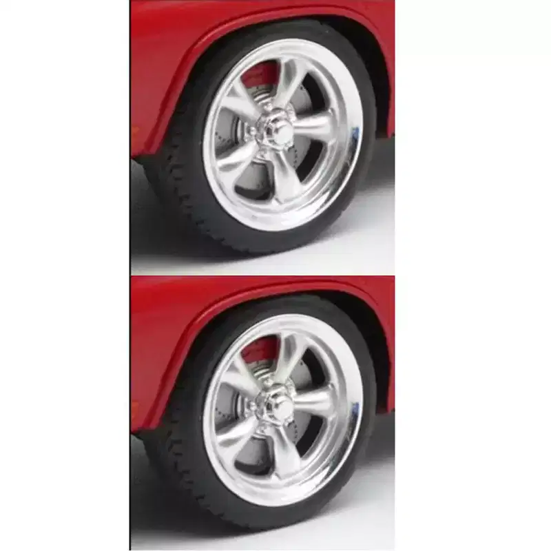 Torque Thrust Wheel and Tire Set of 4 pieces from 1967 Chevrolet C-10 Custom Pickup Truck for 1/18 Scale Models by ACME
