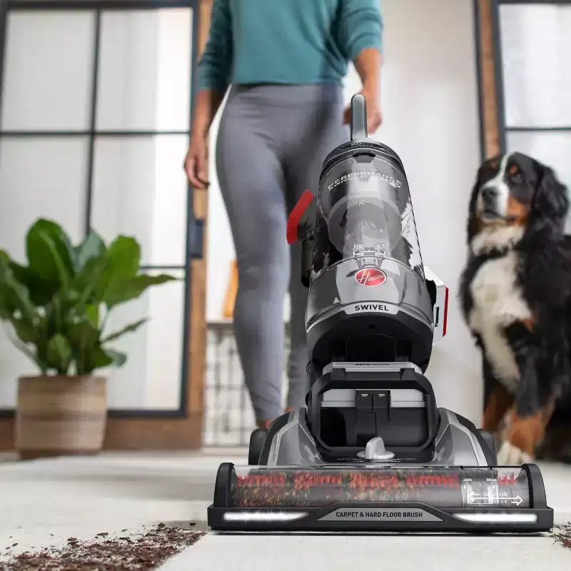 Hoover High Performance Swivel XL Pet Upright Vacuum Cleaner UH75200 13" Cleaning Path Gray
