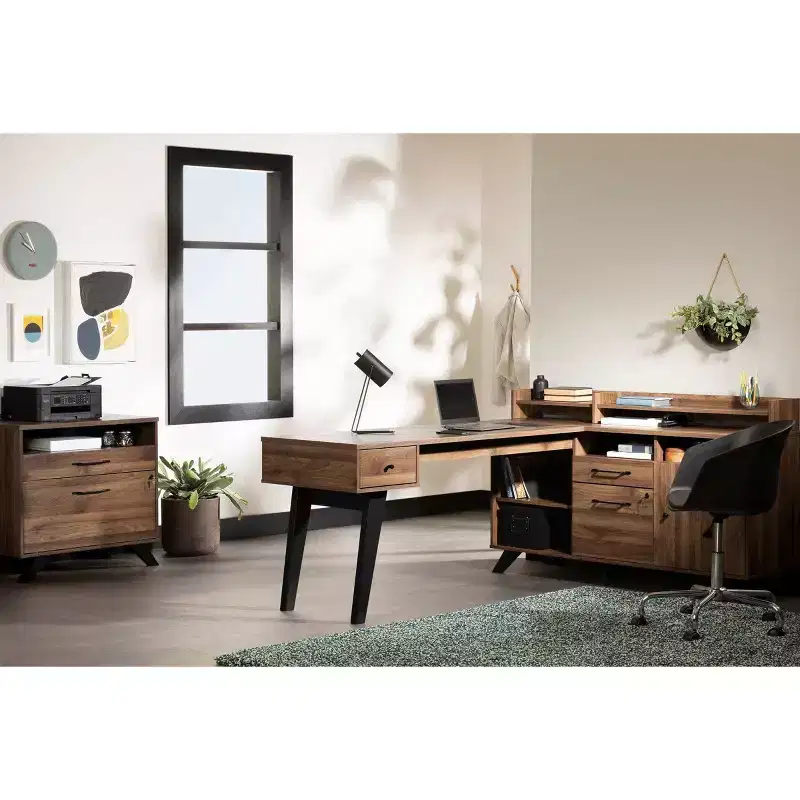 Twin Platform Bed with 3 Drawers – Brown/Weathered Oak, Particle Board, 250 lb Capacity
