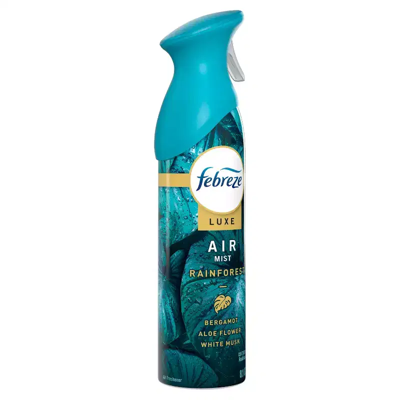 Febreze Luxe Air Mist - Rainforest - 8.1oz: Dye-Free, Phthalate-Free, Non-Powered