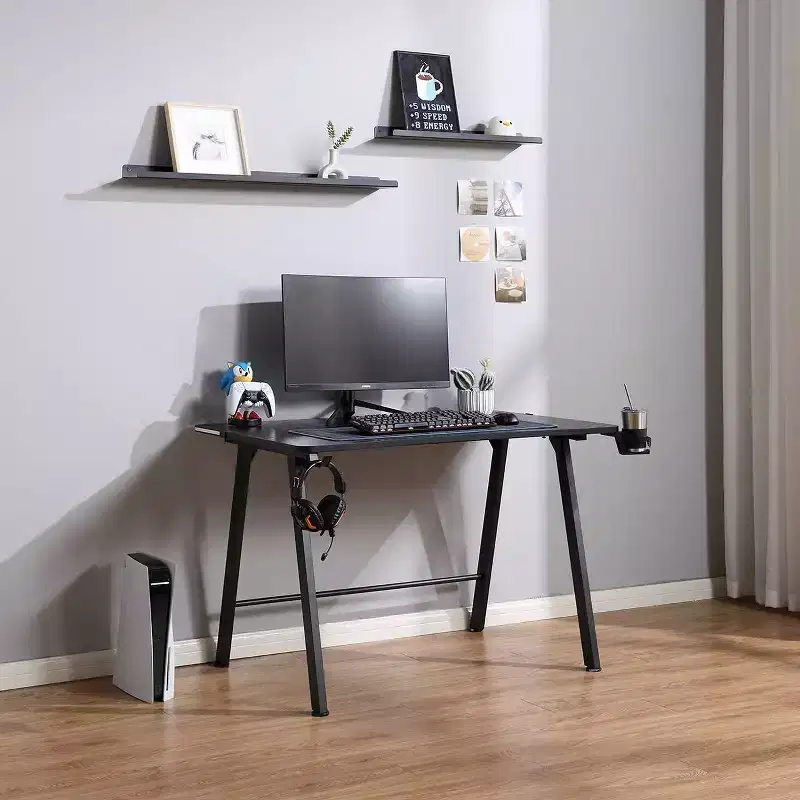 Gaming Desk with LED Lights and Headphone Holder - Room Essentials
