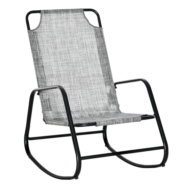 Garden Rocking Chair, Outdoor Indoor Sling Fabric Rocker