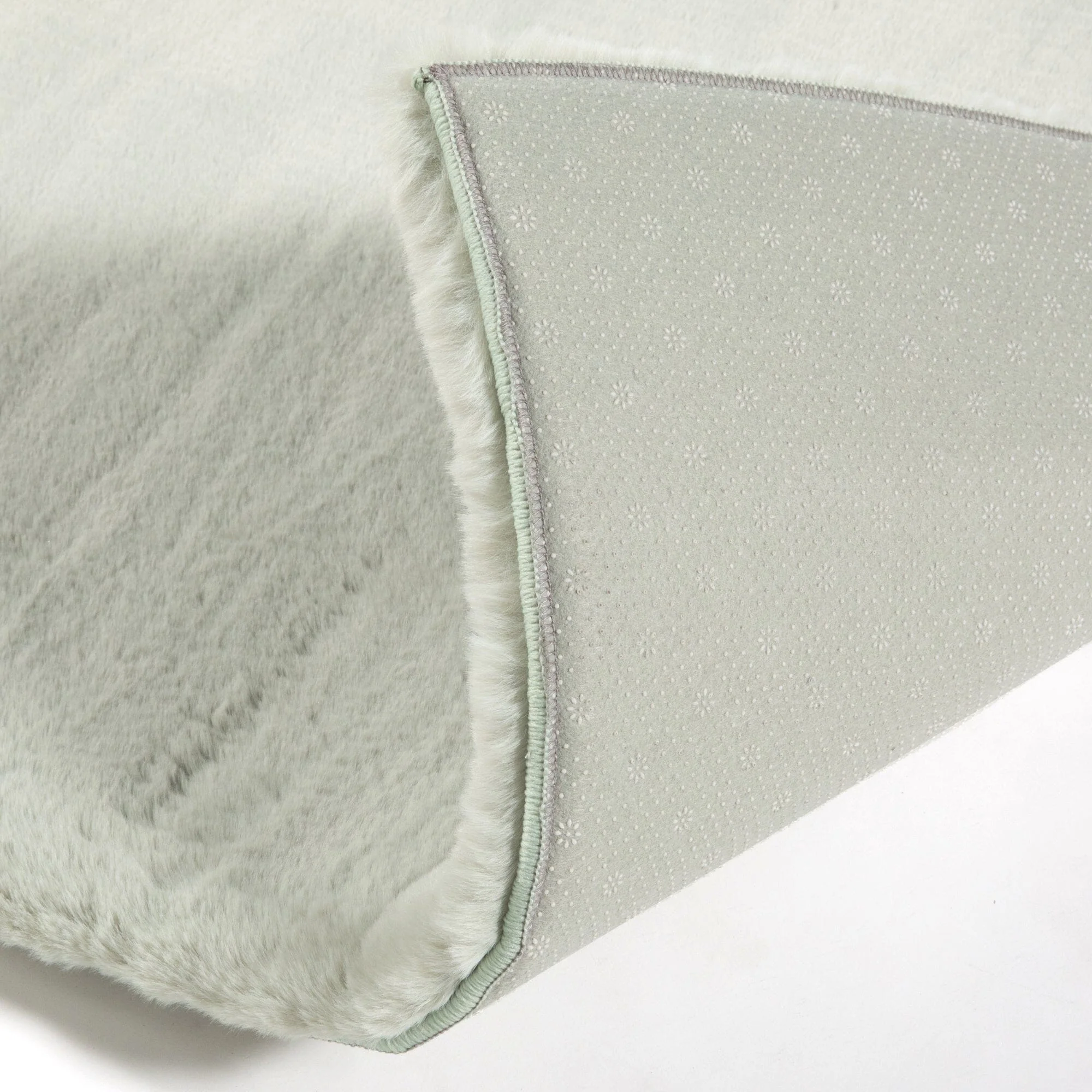 Memory Foam Rug 2 Small Light Green