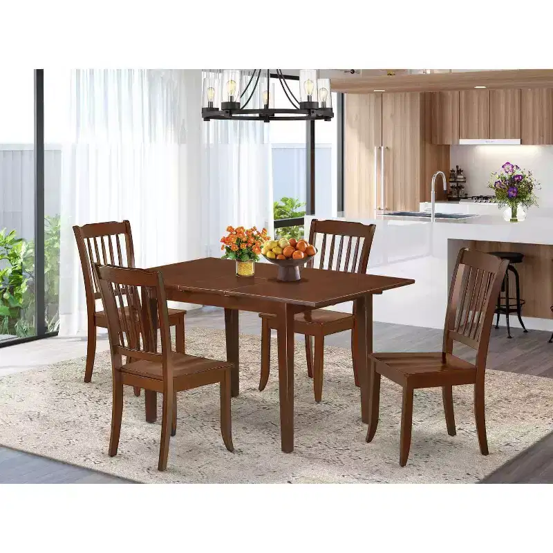 Elegant Dining Set - Small Table & Chairs - Hardwood Dining Room Furniture