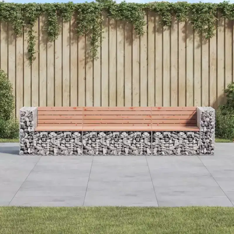 vidaXL Garden Bench Wood Solid Douglas wood 113 x 28 x 25.8 in