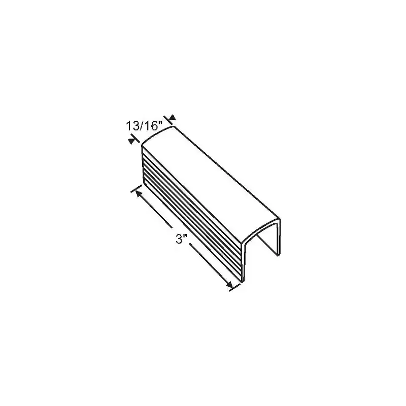 Brixwell Sash Stop Plastic Material, 3 Length, 13/16 Width, Window Sash Stop Replacement Hardware for Window Frame, White Finish