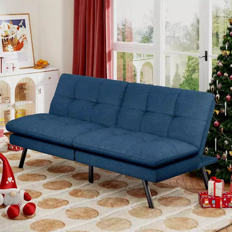 Dyonery 68 Futon Sofa Bed Convertible Memory Foam Couch Bed Folding Sofa Bed Sleeper Couch