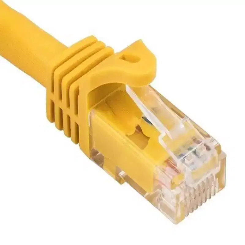 SANOXY Cables and Adapters; 1ft Cat6a 600 MHz UTP Snagless Ethernet Network Patch Cable, Yellow