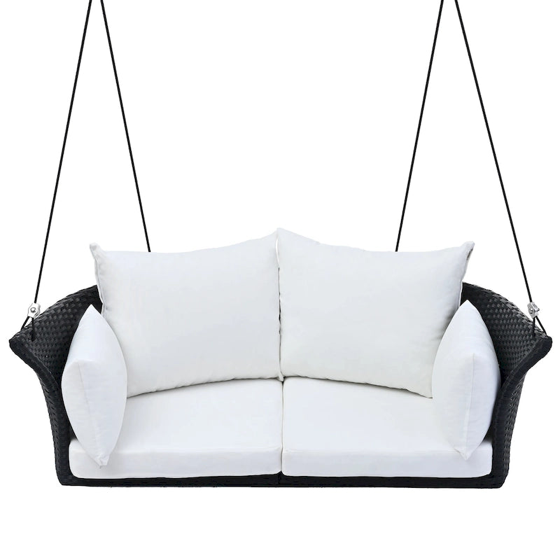 2-Person Rattan Woven Swing Chair