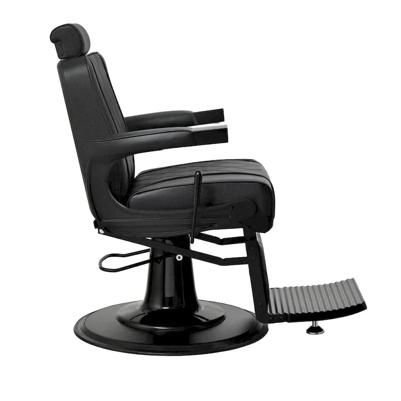 Heavy Duty Barber Chair Reclining Barbershop Styling Chair, Black