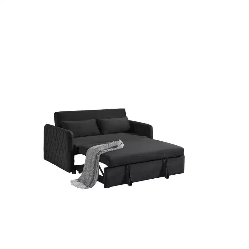 Velvet Convertible Sofa Bed 38''W
