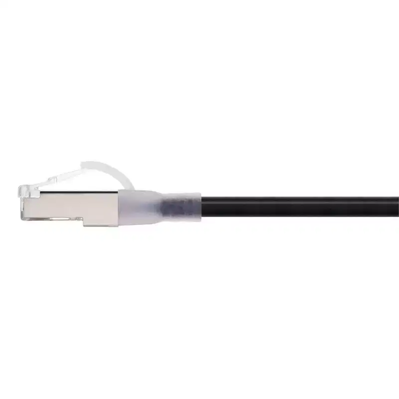 Monoprice Cat6A Ethernet Patch Cable - 10 Feet - Black | Snagless, Double Shielded, Component Level, CM, 30AWG - SlimRun Series