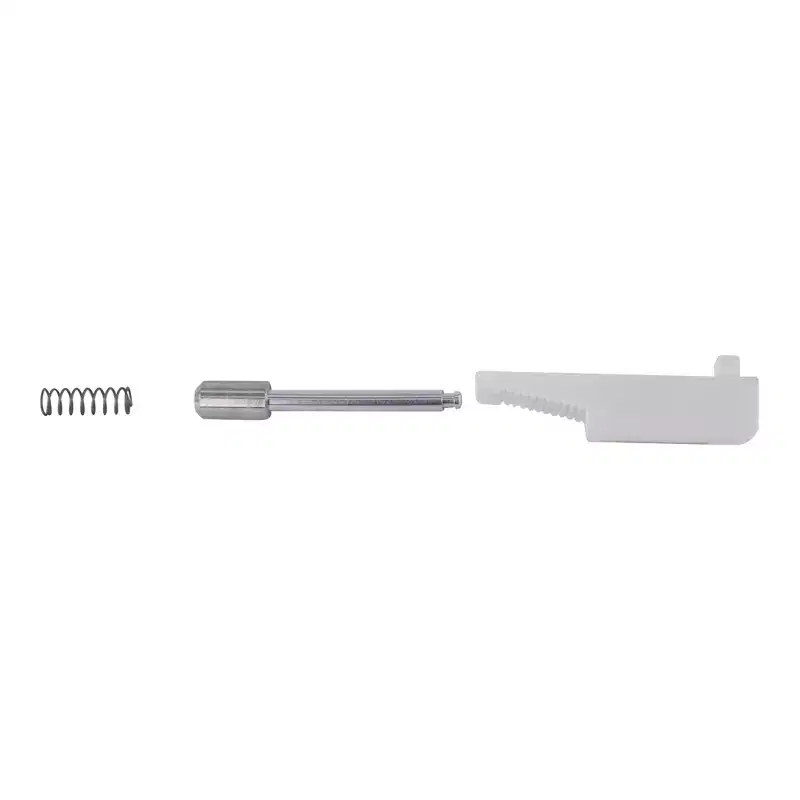 Brixwell Plunger Flip Type Right Hand, 1-3/16 Length, 13/32 Diameter, 3/16 Tip Projection, Plastic Material With White Finish