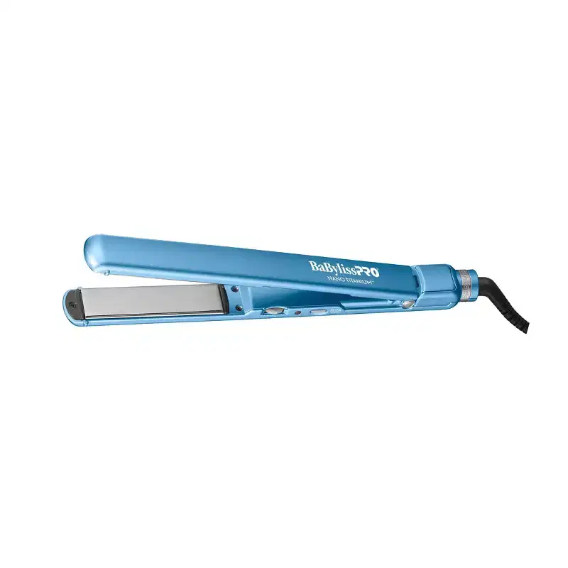 BaBylissPRO Nano Titanium 1" Ultra-Thin Straightener: Metal & Plastic Material, Electric Heat, All Hair Types, 30 Second Heating Time