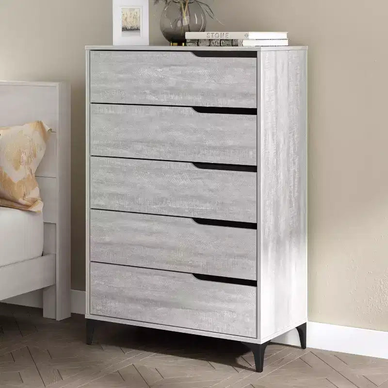 Galano 5-Drawer Dresser with Metal Slides 30.7 W  15.6 D  46.4 H
