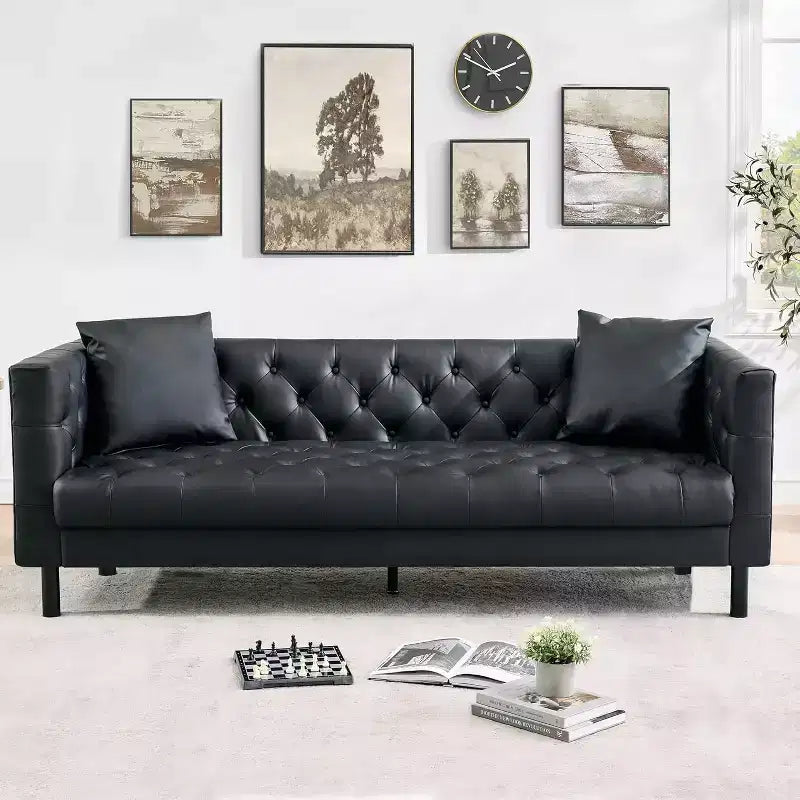 PU Leather Chesterfield Sofa 78