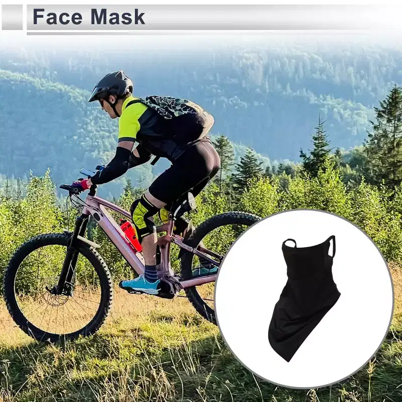 Unique Bargains Half Pack UV Face Shield Polyester Filter Sun Protection Breathable 1 Pc