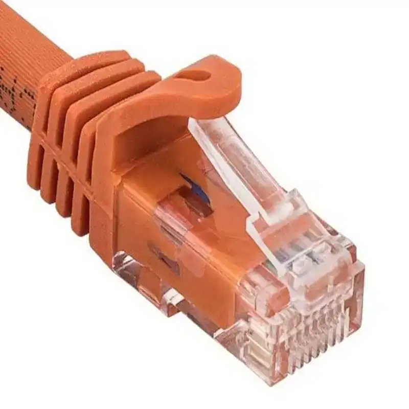 SANOXY Cables and Adapters; 7ft Cat6a 600 MHz UTP Snagless Ethernet Network Patch Cable, Orange