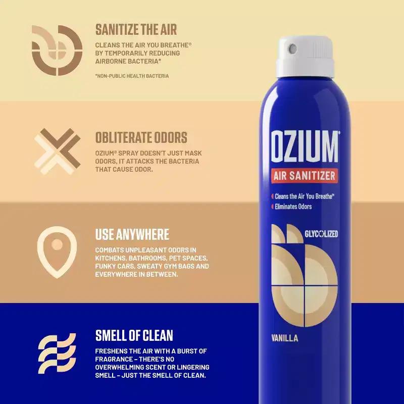 OZIUM 3.5oz Vanilla  Air Sanitizer Spray