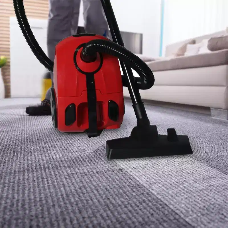 Impecca Bagged Canister Vacuum Cleaner - Red, with 6 Tools and 9-Paper Bags Included