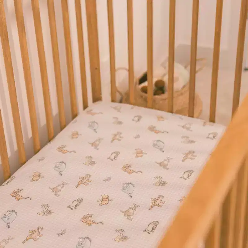 Copper Pearl Premium Crib Sheet - Winnie the Pooh & Friends