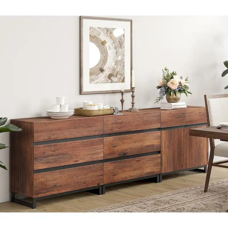 Storage Cabinet, 3 in 1 Modern Sideboard